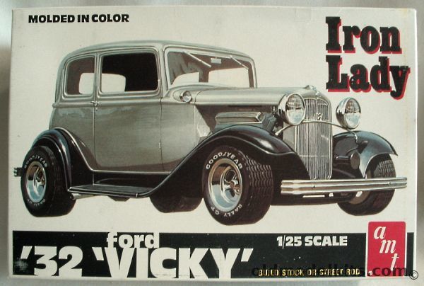 AMT 1/25 1932 Ford Victoria Iron Lady Vicky - Stock or Custom, 2905 plastic model kit